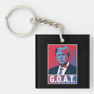 Trump GOAT Election 2024 Republican Vintage Key Ring