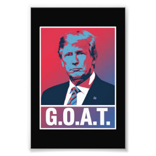 Trump GOAT Election 2024 Republican Vintage Photo Print