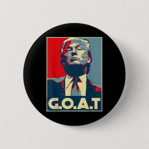 Trump Goat Middle Finger Election 2024 Republican 6 Cm Round Badge