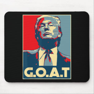 Trump Goat Middle Finger Election 2024 Republican Mouse Mat