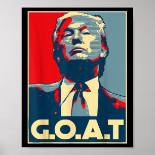 Trump Goat Middle Finger Election 2024 Republican Poster