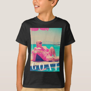 Trump Goat Shirt Summer 2024 Retro Funny Pink Dona