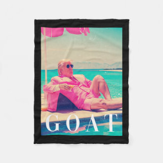 Trump Goat Shirt Summer 2024 Retro Funny Pink Dona Fleece Blanket
