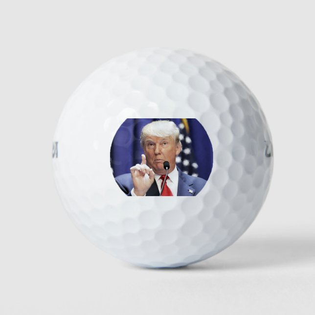Trump Golf Balls (Trump Finger Up) (Front)