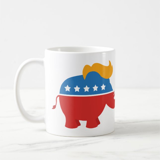 Trump GOP Elephant Coffee Mug (Left)