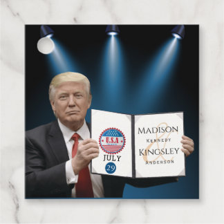 Trump Greatest Amazing Wedding Favour Tags