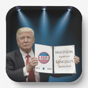 Trump Greatest Amazing Wedding Paper Plate