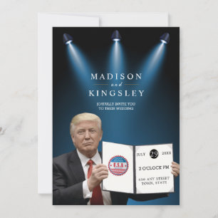Trump Greatest 💍 Patriot Wedding  Invitation