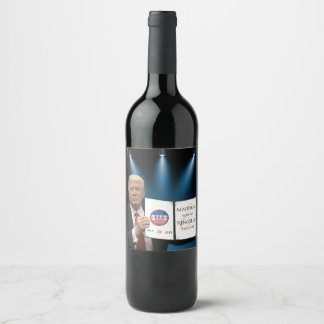 Trump Greatest 💍 Patriot Wedding Wine Label