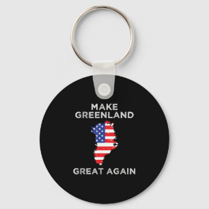 Trump Greenland Make Greenland Great Again Map  Key Ring