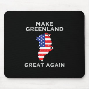 Trump Greenland Make Greenland Great Again Map Mouse Mat