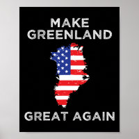 Trump Greenland Make Greenland Great Again Map 