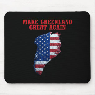 Trump Greenland Usa Flag Make Greenland Great Agai Mouse Mat