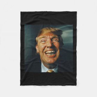 Trump Grillz  Fleece Blanket