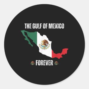 Trump Gulf Of Mexico Forever Anti Trump Liberal Gu Classic Round Sticker