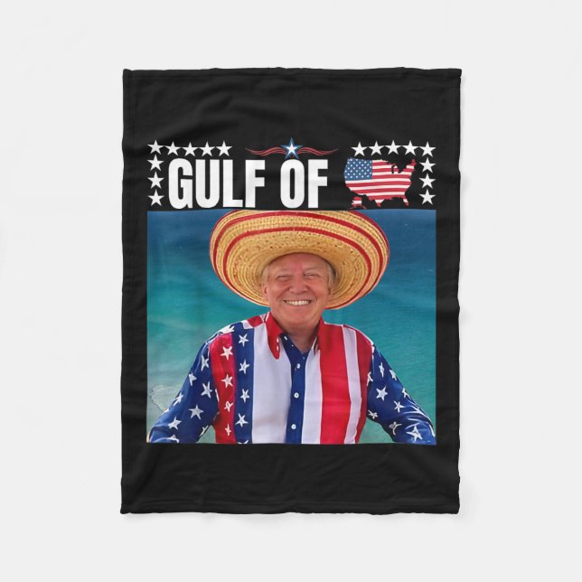 Trump Gulf Of United States Of America  Fleece Blanket (Front)