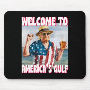 Trump Gulf Of Usa America Funny Gulf Of Mexico Usa Mouse Mat