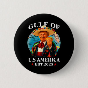 Trump Gulf Of Usa America Since 2025 Mexico Trump 6 Cm Round Badge