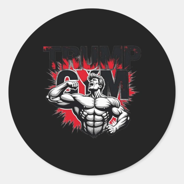 Trump Gym  Classic Round Sticker (Front)