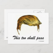 Trump hair postcard (Front/Back)