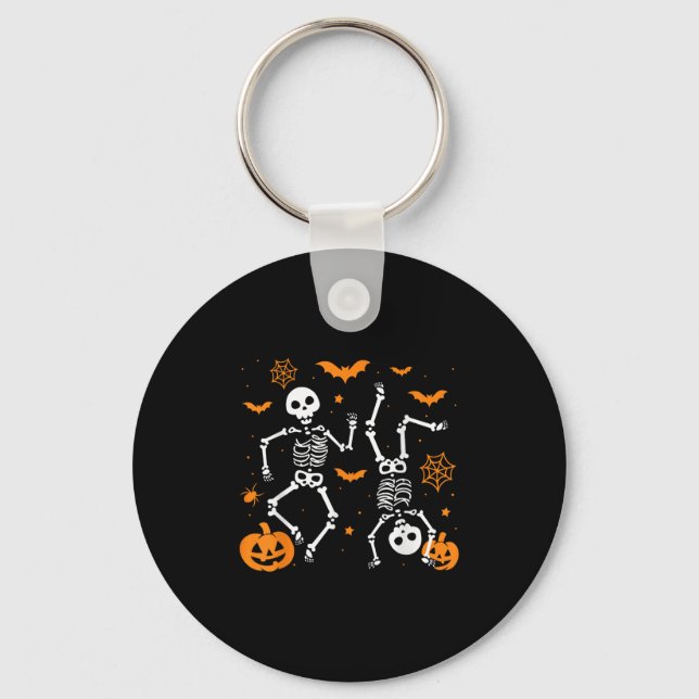 Trump Hallloween Skeleton Funny  Key Ring (Front)