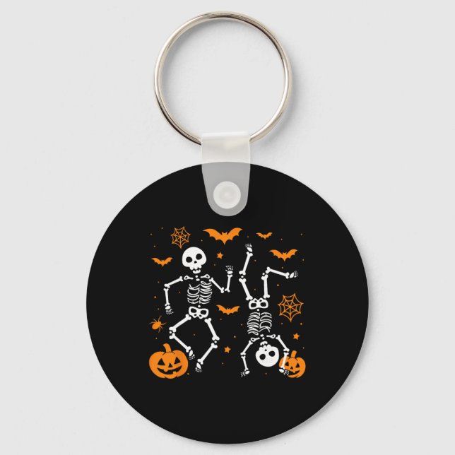 Trump Hallloween Skeleton Funny  Key Ring (Front)