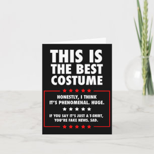 Trump Halloween Costume  Card