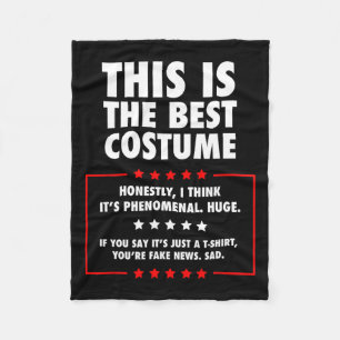Trump Halloween Costume  Fleece Blanket