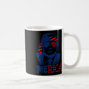 Trump Happy 4th Of July Trump American Flag  Coffee Mug