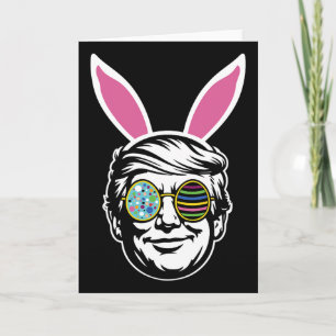 Trump Happy Easter Bunny Egg Hunt Spring Funny Hop Card