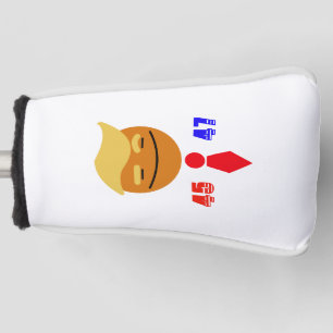 Trump Happy Face with Tie 45/47 Golf Head Cover