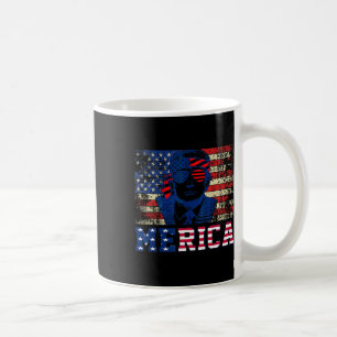 Trump Happy Fourth 4th Of July Trump American Flag Coffee Mug