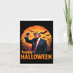 Trump Happy Halloween Trump Vance Usa Trump Hallow Card