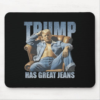 Trump Has Great Jeans Funny Retro Mouse Mat
