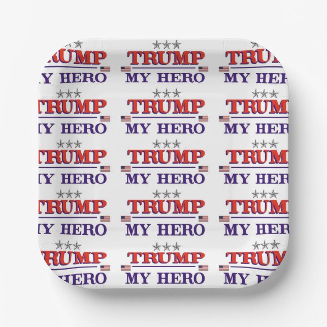 TRUMP Hero Paper Plate (Front)