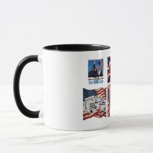 Trump historic event patriotic voters hero. mug