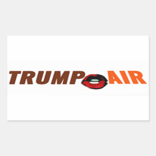 Trump Hot Air Outre White Rectangular Sticker