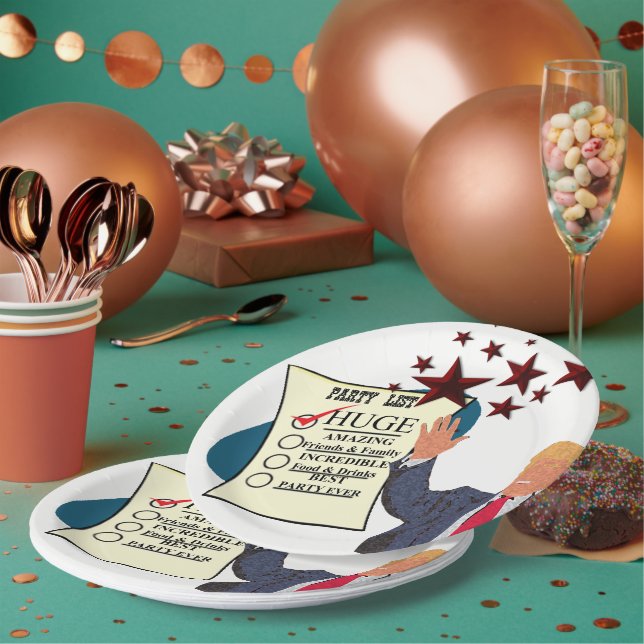Trump HUGE Milestone Celebration Party Paper Plate (Multi)