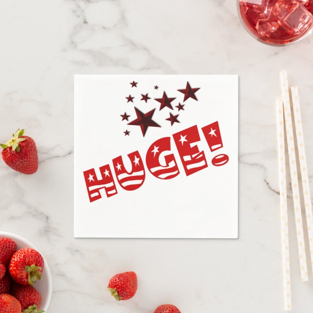 Trump HUGE Party Celebration Cocktail Napkins (Insitu)