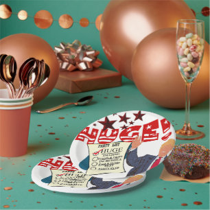Trump HUGE Party Celebration Dinner Paper Plates