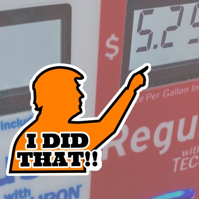 Trump "I DID THAT!!" Silhouette Orange Vinyl Cut (Creator Uploaded)