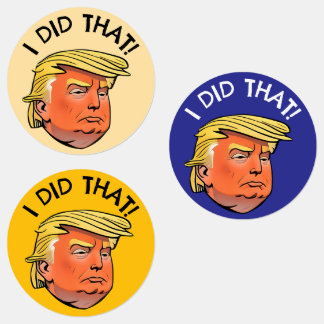 Trump "I DID THAT" Waterproof Stickers