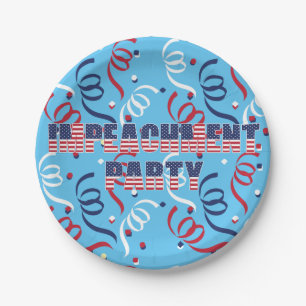 Trump Impeachment Party Paper Plate