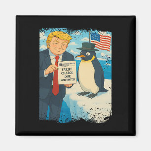 Trump Imposes Tariff Penguin Anime Politics Meme D Magnet