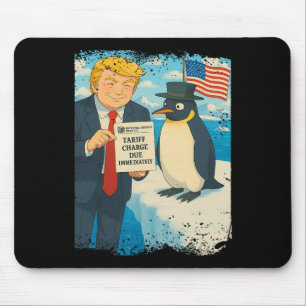 Trump Imposes Tariff Penguin Anime Politics Meme D Mouse Mat