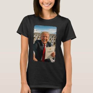Trump Imposing Tariff On Penguin Ironic Politics M T-Shirt