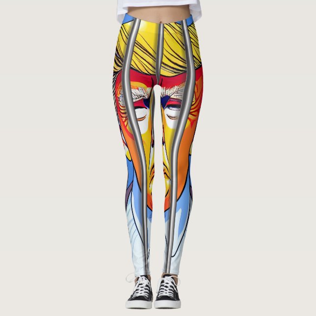 Trump in Jail All-Over-Print Leggings  (Front)