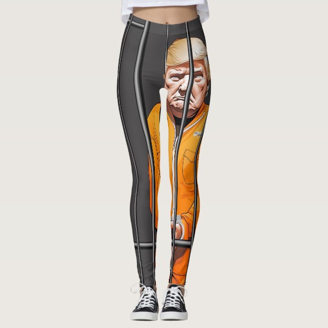 Trump in Jail All-Over-Print Leggings  (Front)