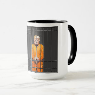 Trump in Jail Combo Mug, 15 oz Mug