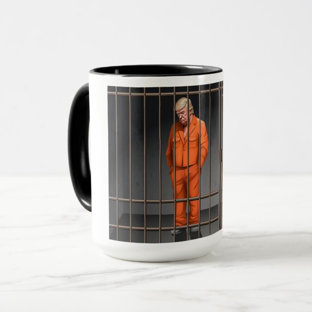 Trump in Jail Combo Mug, 15 oz  Mug (Front Left)